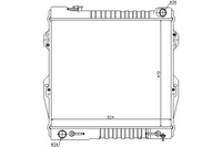 фото thumb №1, Радиатор двигателя toyota 4 runner 3.0 01.90-10.95