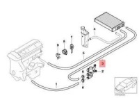 Bmw 3 e46 пабтрубок  отопителя верхний 64218363198 8363198 оригинальный с Разборки, фото thumb