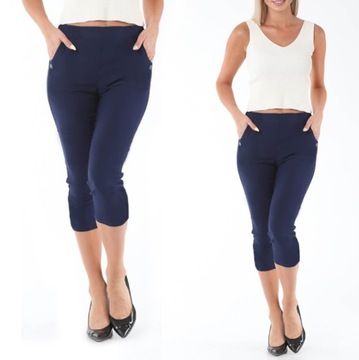 SPODNIE krókie RYBACZKI jeans j.szary 322 36 S