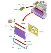 фото thumb №11, Верхний кронштейн радиатора ford focus mk3/kuga/c-max 1713094 _ 8v61-8a194-ac