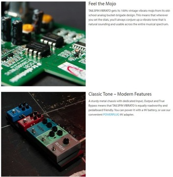 Tailspin Vibrato Аналоговый эффект вибрато для гитары TC Electronic