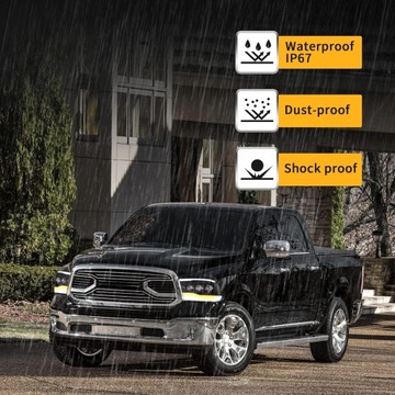 фото thumb №13, Dodge ram 2009-2018 лампа лампи led vland ліва +права європа чорний matrix