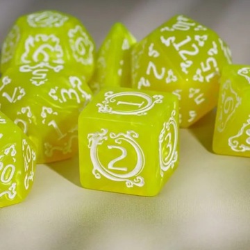 SMOCZA ŚWIĄTYNIA ZESTAW 7 KOŚCI KOSTEK RPG