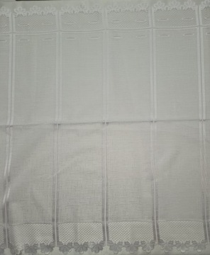 ZAZDROSTKA FIRANKA KUCHENNA BIAŁA WYSOKOŚĆ 70 CM