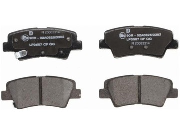 фото thumb №1, Тормозные колодки зад kia optima 1.6-2.4 15- soul ii 1.6 2.0 14- iii 19- niro i 18-22