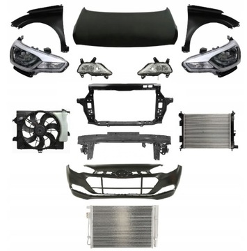 фото thumb №1, Hyundai i20 14-18 перед капот бампер крыло pas