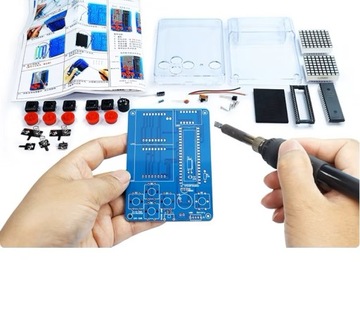 Gra Snake Tetris Racing Samolot + obudowa do lutowania DIY kit