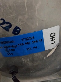 фото thumb №2, Лампа передняя scania r левая 1732509