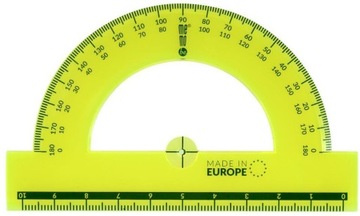 Zestaw kreślarski linijka 16cm fluorescencyjny x4