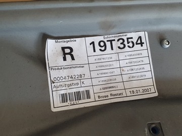 фото thumb №5, Mercedes b класс w245 механизм стекло правый перед