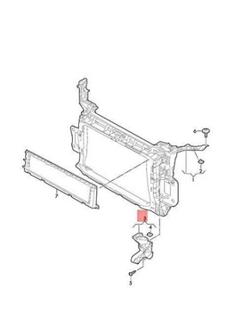 фото thumb №6, Кріплення фара vag audi q3 rsq3 2019 оригінальний 83a805608a