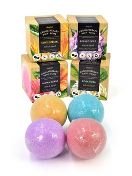 Бомбочки для ванны - Body Club AROMATHERAPY Набор 4x165г