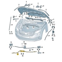 фото thumb №2, Трос капота засув відкриття капот перед skoda scala 657823529