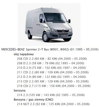 НАСОС КОРОБКИ КОРОБКИ SPRINTER W901 W902 2095530201