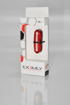 Передний задний фонарь для велосипеда SET передний задний фонарь LED USB EX3MLY сильный
