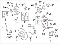 фото thumb №8, Porsche taycan rear парковочный brake tension spring 298609717