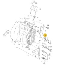 Накладка заглушка переміщення спинка сидіння vw golf 1j3881607bu71 Недорого, фото thumb