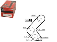 Купити Ремінь розподільного валу gates 98014186 80 5636086 5636105, фото thumb