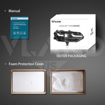 фото thumb №13, Chevrolet camaro 2019-2024 лампа лампы передние полный led vland комплект