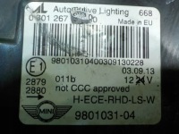 фото thumb №7, Mini paceman 1.6 d 13r hb 3d фара ліва перед 9801031 030126760300