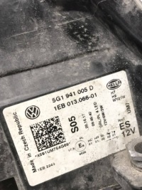 фото thumb №16, Vw golf 7 vii рестайлинг 2016-2020 фара левая перед фара 5g1941005d