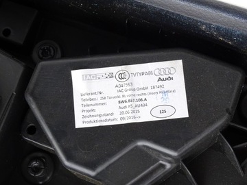 фото thumb №14, Боковина обивка дверь правый перед переднее audi a5 f5 8w купе 3d 8w6867118