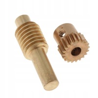 фото thumb №7, 2 колеса зубчатое 0,5 mosiężne редукторы модуль