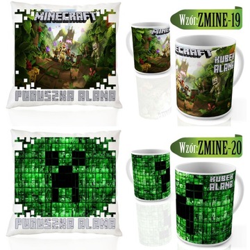Кружка MINECRAFT + Подушка в подарок для фаната + Имя