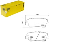 Купить Hella тормозные колодки тормозные hyundai grand santa fe 3.4, фото thumb