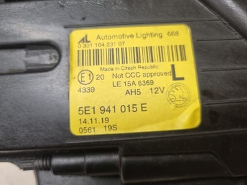 фото thumb №6, Лампа ліва skoda octavia iii 3 5e рестайлінг повний led