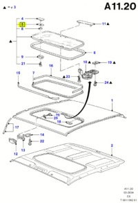 фото thumb №6, Уплотнитель, люк ford fiesta 1989-1996 oem номер 6040474