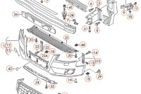 Audi a4 b8 бампер передний правая решётка впуск воздуха 8k0807682b01c Киев, фото thumb