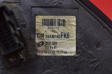 фото thumb №6, Зеркало левая серый eu 24436145 fk6 opel signum c 03-05 5 pin