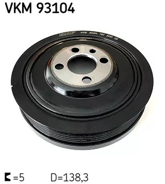 фото thumb №6, Skf колесо пасове вала колінчастого vw 1,6-2,0 tdi