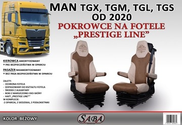 Чехлы на сиденья PRESTIGE LINE MAN с 2020 года.