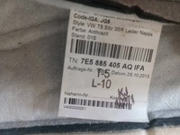 фото thumb №5, Vw t5 multivan t6 заднее сиденье задняя кожа обшивка сиденье anthrazit