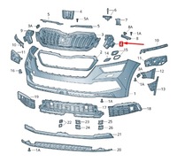 фото thumb №2, Skoda kamiq передняя часть left бампер support element 658807723