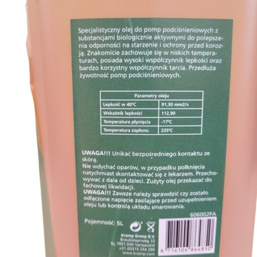 Масло смазочное для вакуумных насосов 5л Farma