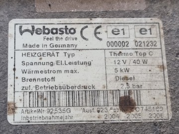 фото thumb №5, Вебасто therm top c 92535g дизель обігрів стояночний ducato boxer jumper