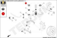 фото thumb №12, Кронштейн амортизатора передній ліва праве bmw