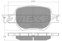 фото thumb №2, Тормозные колодки тормозные перед do toyota matrix 1.8
