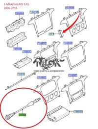 фото thumb №10, Трос нагрівача ford s-max mk1 galaxy mk3 2006-