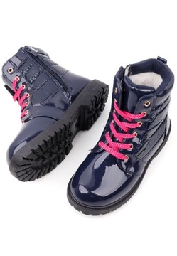 Утепленные зимние ботильоны2 Reis Navy blue 24