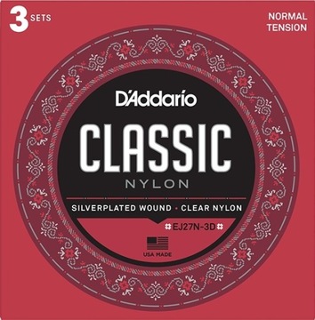 Струны для классической гитары D'Addario EJ27N 24ч.