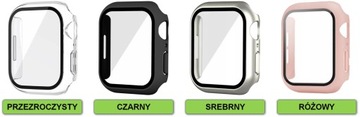 ETUI + SZKŁO DO APPLE WATCH 7 8 9 45MM | CASE NAKŁADKA OBUDOWA|DUŻO KOLORÓW