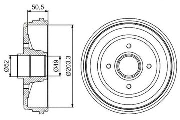 фото thumb №2, Bosch барабаны тормозные renault clio iii modus 1.2-2