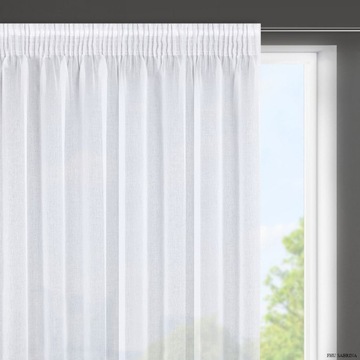 Firany z Taśmą Marszczącą Firana Gotowa Dziecięca Woal Auta sz130x140