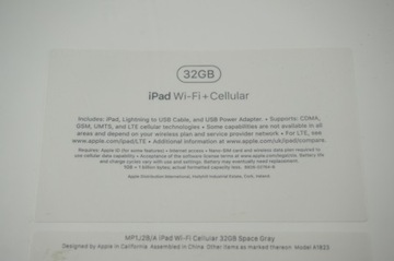 100% НОВЫЙ ОРИГИНАЛЬНЫЙ IPAD 9.7 WI-FI СОТОВЫЙ 32 ГБ A1823