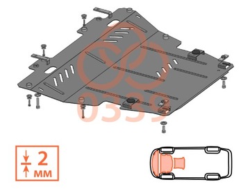 фото thumb №5, Стальной защита pod двигатель renault kangoo
