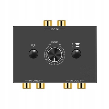 Переключатель стереозвука RCA 2x1/1x2 L/R
